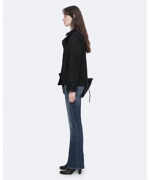 ALLSAINTS（オールセインツ）の「TILDA DOUBLE-BREASTED COTTON PEACOAT | TILDA ダブルブレスト コットン ピーコート（ピーコート・レディース・ブラック・6/8/10/4）」の10枚目の写真