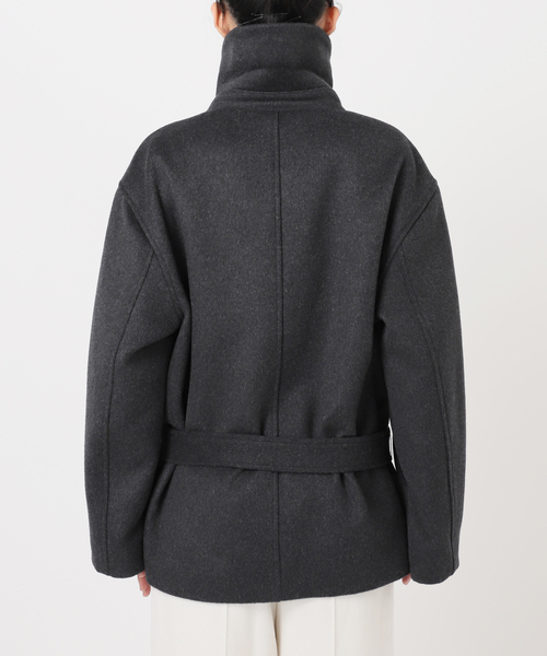 Noble（ノーブル）の「le/ル WOOL BELTED JACKET（その他アウター・レディース・ライトグレー/チャコールグレー・FREE）」の22枚目の写真