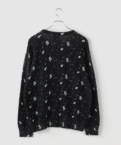 WOKE EDGE(ウォークエッジ)の「WOKE EDGE / ウォークエッジ Flower Knit(ニット/セーター・メンズ・ブラック/アイボリー・LARGE/MEDIUM)」の8枚目の写真