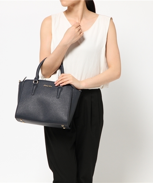 Jewelna Rose(ジュエルナローズ)の「サラ トートバッグ ミディアムサイズ / 33127(トートバッグ・レディース・ネイビー/ブラック/イエロー/キャメル/レッド/ピンク系その他/ブルー/ピンク/ベージュ・FREE)」の14枚目の写真