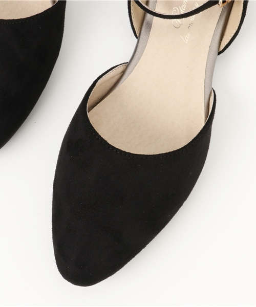 ikka（イッカ）の「スエードフラットセパレートパンプス（パンプス・レディース・ブラック/ダークグリーン/ネイビー・LARGE/MEDIUM）」の7枚目の写真