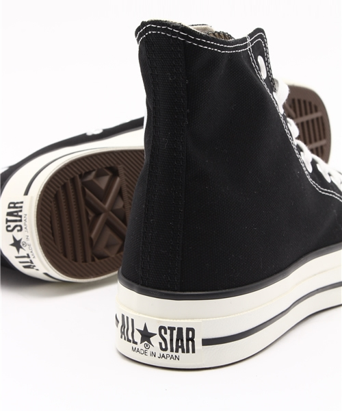 CONVERSE ALL STAR（コンバースオールスター）の「日本製 ユニセックス コンバース キャンバス オールスター ハイカット CONVERSE CANVAS ALL STAR J HI 32067961（スニーカー・メンズ・ブラック・23cm/24cm/28cm/23.5cm/27cm/29cm/26.5cm/27.5cm/24.5cm/26cm）」の4枚目の写真