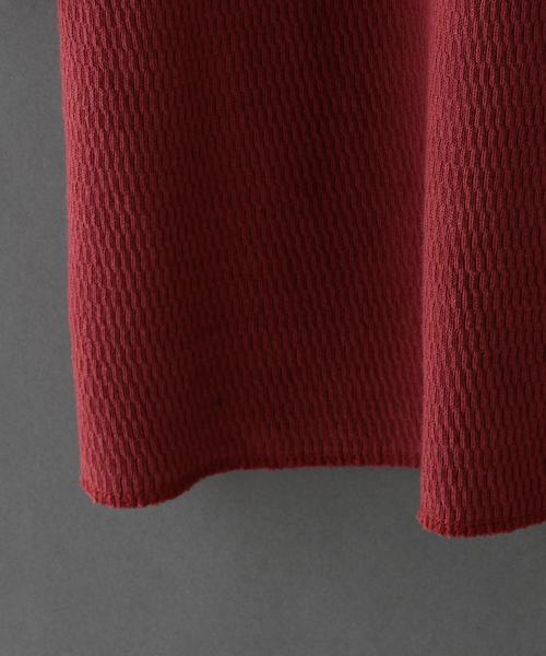 6（ロク）の「＜6(ROKU)＞BIG THERMAL U-NECK/ｶｯﾄｿｰ◆（Tシャツ/カットソー・レディース・ナチュラル/オレンジ系その他/ネイビー・FREE）」の6枚目の写真