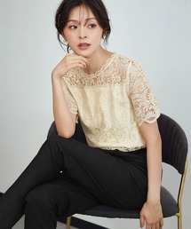 レーストップススラックスオールインワン 結婚式 パンツドレス パーティードレス オケージョンドレス お呼ばれ 二次会 成人式 同窓会