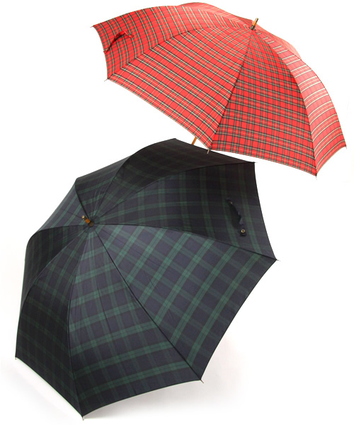 BEAUTY&YOUTH UNITED ARROWS（ビューティーアンドユースユナイテッドアローズ）の「BY ベーシック　チェック　アンブレラ§（長傘・メンズ・レッド/ネイビー・フリー）」の3枚目の写真