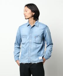BLUE SAKURA | CHAMBRAY SHIRT C/O(シャツ/ブラウス)