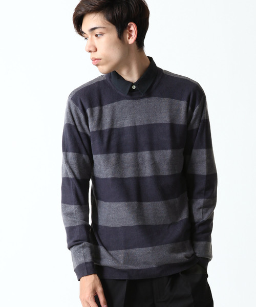 ZIP FIVE（ジップファイブ）の「【ZIP FIVE】抗ピリング加工カシミアタッチクルーネックセーター（ニット/セーター・メンズ・ブラック/ワイン/カーキ/アイボリー/ネイビー/ブルー系その他/ベージュ/モカ/マスタード/ブルーグレー/テラコッタ/チャコール/オフホワイト/杢グレー/ダークグリーン/レッド系その他/ピンク/ブラウン/ブラック系その他/ブルー/パープル・SMALL/X-LARGE/LARGE/MEDIUM）」の17枚目の写真