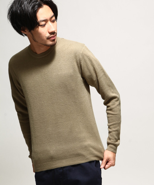 ZIP FIVE（ジップファイブ）の「【ZIP FIVE】抗ピリング加工カシミアタッチクルーネックセーター（ニット/セーター・メンズ・ブラック/ワイン/カーキ/アイボリー/ネイビー/ブルー系その他/ベージュ/モカ/マスタード/ブルーグレー/テラコッタ/チャコール/オフホワイト/杢グレー/ダークグリーン/レッド系その他/ピンク/ブラウン/ブラック系その他/ブルー/パープル・SMALL/X-LARGE/LARGE/MEDIUM）」の14枚目の写真