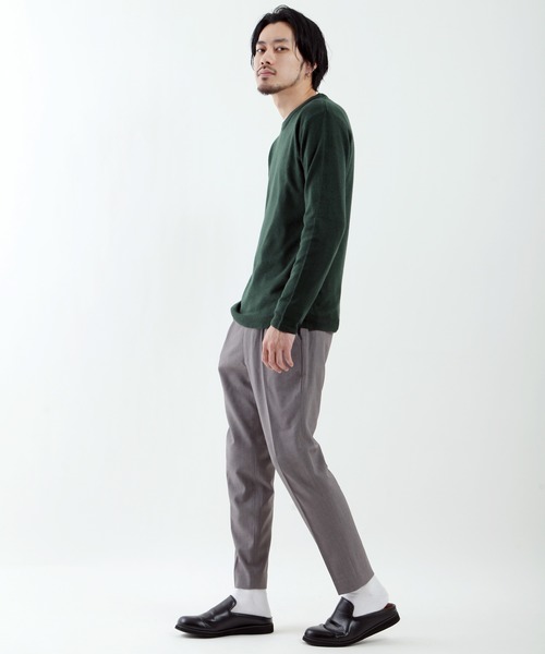 ZIP FIVE（ジップファイブ）の「【ZIP FIVE】抗ピリング加工カシミアタッチクルーネックセーター（ニット/セーター・メンズ・ブラック/ワイン/カーキ/アイボリー/ネイビー/ブルー系その他/ベージュ/モカ/マスタード/ブルーグレー/テラコッタ/チャコール/オフホワイト/杢グレー/ダークグリーン/レッド系その他/ピンク/ブラウン/ブラック系その他/ブルー/パープル・SMALL/X-LARGE/LARGE/MEDIUM）」の22枚目の写真