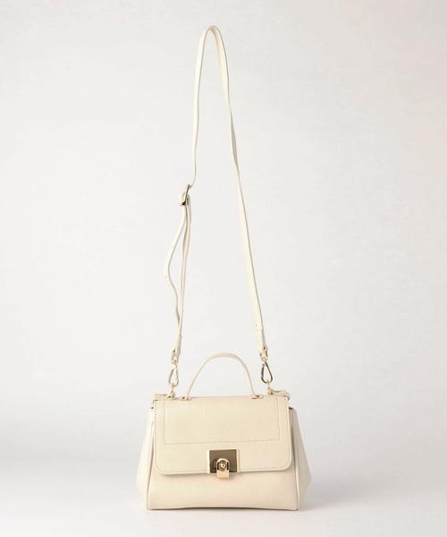 MARCO BIANCHINI（マルコビアンチーニ）の「[別注]MARCO BIANCHIN RF NEWフラップ2WAYバッグ S ◆（ショルダーバッグ・レディース・ネイビー/オフホワイト・FREE）」の5枚目の写真