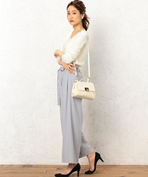 MARCO BIANCHINI（マルコビアンチーニ）の「[別注]MARCO BIANCHIN RF NEWフラップ2WAYバッグ S ◆（ショルダーバッグ・レディース・ネイビー/オフホワイト・FREE）」の10枚目の写真