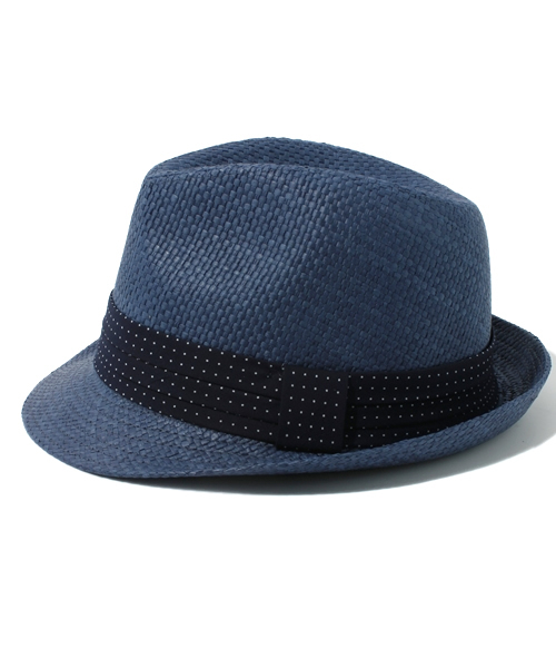 UNION STATION（ユニオンステーション）の「中折れハット（ハット・メンズ・ナチュラル/ネイビー・FREE）」の3枚目の写真