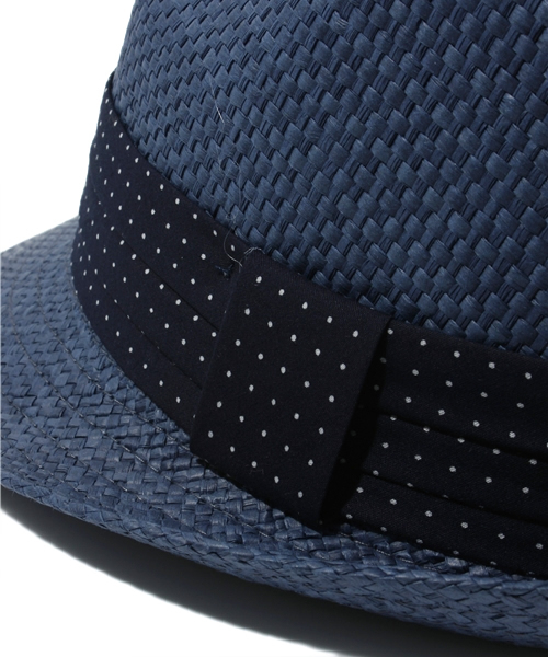 UNION STATION（ユニオンステーション）の「中折れハット（ハット・メンズ・ナチュラル/ネイビー・FREE）」の6枚目の写真