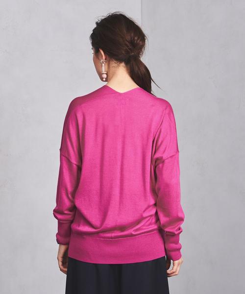 UNITEDARROWS・Vネック バックボリューム ニット・ベージュ UNITED ARROWS（ユナイテッドアローズ）の「○UBCB Vネック バック