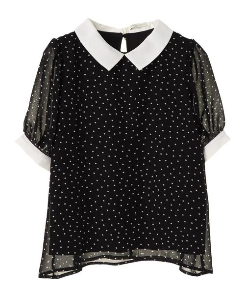 earth music&ecology（アースミュージックアンドエコロジー）の「・フラワープリントシャツ衿プルオーバー（シャツ/ブラウス・レディース・ベージュ系その他3/ブラック/アイボリー/ブルー系その他・FREE）」の7枚目の写真