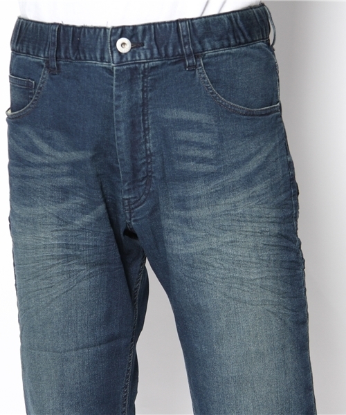 NANO universe（ナノユニバース）の「NUクロップドjerseydenim（デニムパンツ・メンズ・インディゴブルー/ブルー・SMALL/MEDIUM/LARGE/X-LARGE）」の5枚目の写真