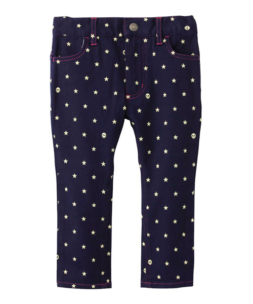 X-girl Stages（エックスガールステージス）の「STAR PRINTED SKINNY PANT (4T～7T)（スラックス・キッズ・オリーブ/ネイビー/ピンク・4T/5T/6T/7T）」の3枚目の写真