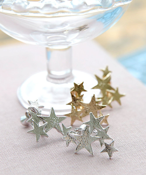 colleca la（コレカラ）の「メタルスターイヤリング（イヤリング・レディース・シルバー/ゴールド・FREE）」の6枚目の写真