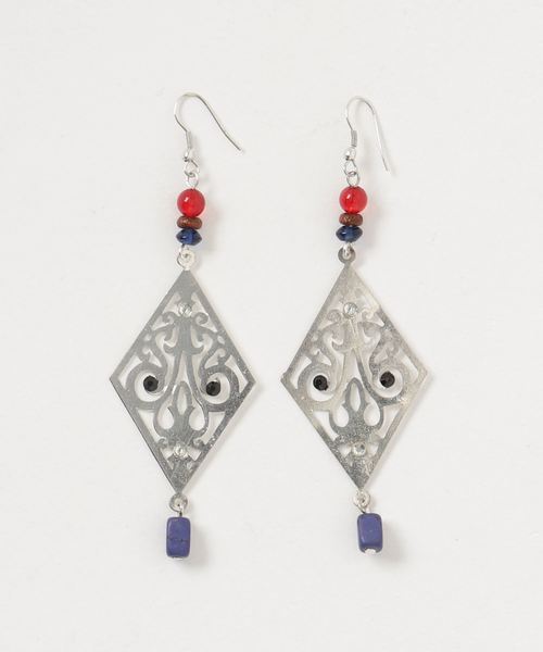 チャイハネ（チャイハネ）の「【チャイハネ】オリエンタルモチーフピアス（ピアス（両耳用）・レディース・シルバー/ゴールド・FREE）」の5枚目の写真