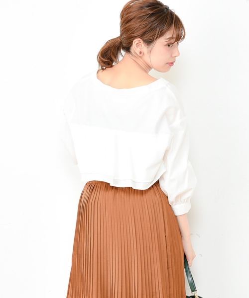 natural couture（ナチュラルクチュール）の「バックフリルシャツブラウス（シャツ/ブラウス・レディース・オフホワイト/その他1/その他2/キャメル・FREE）」の5枚目の写真