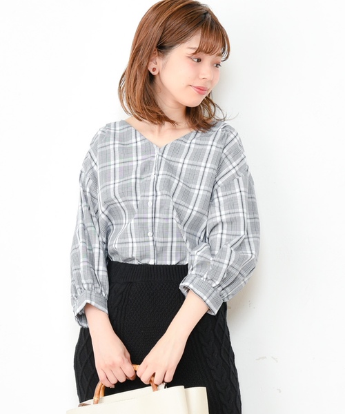 natural couture（ナチュラルクチュール）の「バックフリルシャツブラウス（シャツ/ブラウス・レディース・オフホワイト/その他1/その他2/キャメル・FREE）」の11枚目の写真