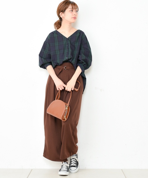 natural couture（ナチュラルクチュール）の「バックフリルシャツブラウス（シャツ/ブラウス・レディース・オフホワイト/その他1/その他2/キャメル・FREE）」の18枚目の写真