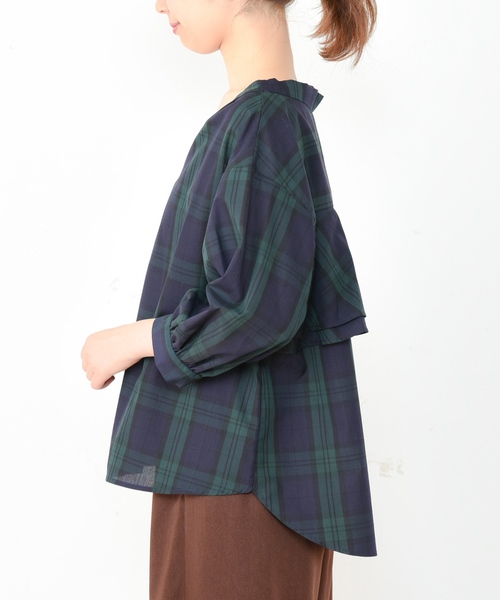 natural couture（ナチュラルクチュール）の「バックフリルシャツブラウス（シャツ/ブラウス・レディース・オフホワイト/その他1/その他2/キャメル・FREE）」の20枚目の写真