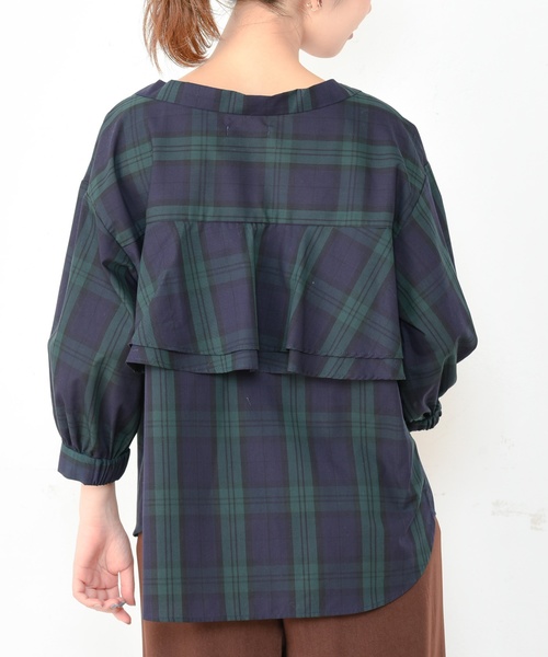 natural couture（ナチュラルクチュール）の「バックフリルシャツブラウス（シャツ/ブラウス・レディース・オフホワイト/その他1/その他2/キャメル・FREE）」の21枚目の写真