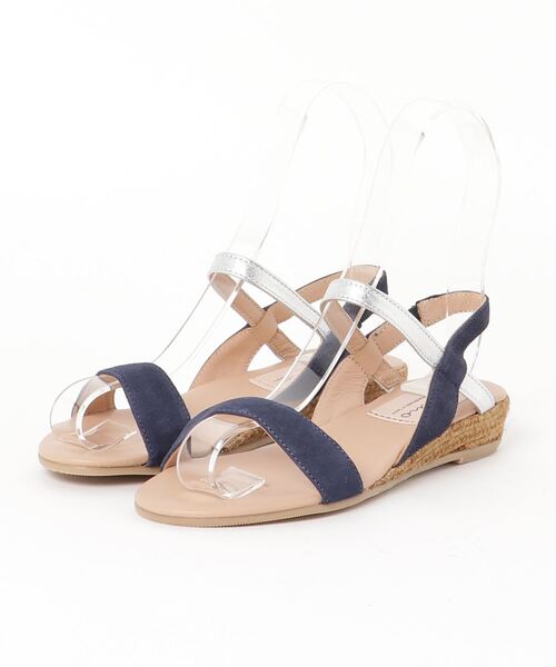 GAIMO(ガイモ)の「バイカラーストラップサンダル(サンダル・レディース・ホワイト/ブラック/ベージュ/ネイビー/ピンク/イエロー/ライトパープル/パイソン・38/39/35/36/37)」の10枚目の写真