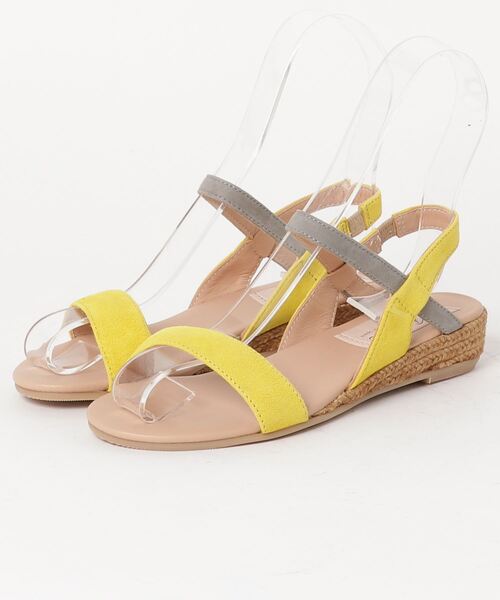 GAIMO(ガイモ)の「バイカラーストラップサンダル(サンダル・レディース・ホワイト/ブラック/ベージュ/ネイビー/ピンク/イエロー/ライトパープル/パイソン・38/39/35/36/37)」の12枚目の写真