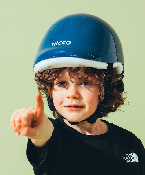 こども ビームス（コドモビームス）の「nicco/ 別注 キッズ ヘルメット (49～54㎝)（スポーツグッズ・キッズ・ブラウン/ピンク/イエロー/インディゴブルー/グリーン系その他5/レッド系その他3・ONE SIZE）」の7枚目の写真