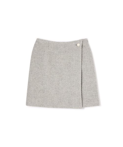 NATURAL BEAUTY BASIC（ナチュラルビューティーベーシック）の「【美人百花 1月号掲載】パールボタンウールツイードスカート（スカート・レディース・ネイビー/グレー/グリーン・SMALL/MEDIUM/X-SMALL）」の12枚目の写真