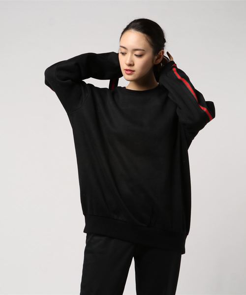 SPIGA（スピーガ）の「ﾗｲﾝﾌﾘｰｽﾄﾚｰﾅｰ（スウェット・レディース・ブラック/オフホワイト/パープル・FREE）」の15枚目の写真