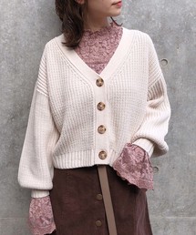 one after another NICE CLAUP | スプリングカラー カーディガン(カーディガン/ボレロ)