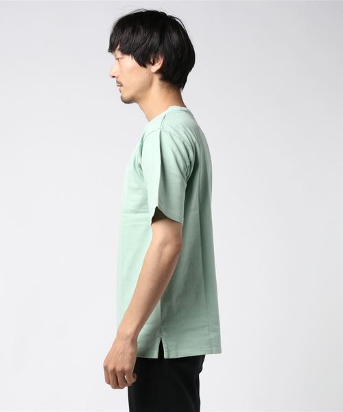 Champion（チャンピオン）の「【Champion/チャンピオン】メンズ Tシャツ キャンパス（Tシャツ/カットソー・メンズ・ライトグリーン/ブラック/ブルーグレー/ライトピンク・MEDIUM/LARGE/X-LARGE）」の5枚目の写真