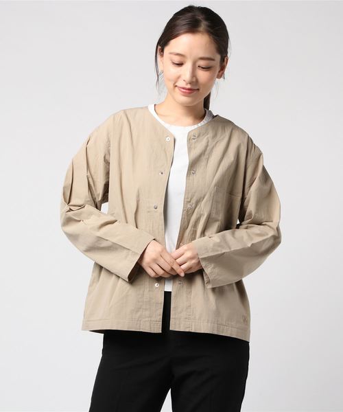 Orcival オーシバル の Orcival シャツカーディガン Kww Women ノーカラージャケット Wear