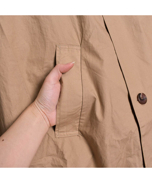 ARCHIVER（アーカイバ）の「【Ir】タイプライタートレンチコート（トレンチコート・メンズ・ブラック/ベージュ/テラコッタ・MEDIUM/LARGE）」の9枚目の写真