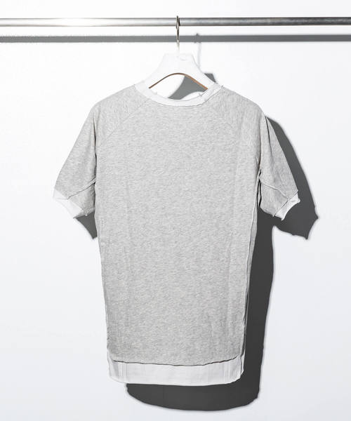 C DIEM(カルペディエム)の「C DIEM(カルペディエム)レイヤーガーゼクルーネック 半袖Tシャツ(Tシャツ/カットソー・メンズ・ライトグレー/ブラック/カーキ・MEDIUM/LARGE/SMALL)」の12枚目の写真