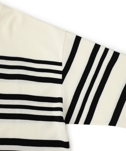 STUDIOUS（ステュディオス）の「【STUDIOUS】ウォッシャブルミラノリブサマーニットTシャツ【ZOZO限定アイテム】（ニット/セーター・メンズ・ホワイト/ブラック/ベージュ/グレー/ブルー/オレンジ/サックスブルー/ホワイト×ブラック/ネイビー/レンガ・1/2/3）」の15枚目の写真