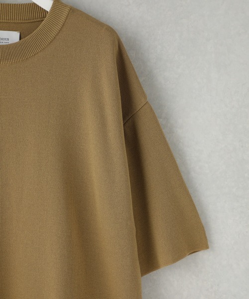 STUDIOUS（ステュディオス）の「【STUDIOUS】ウォッシャブルミラノリブサマーニットTシャツ【ZOZO限定アイテム】（ニット/セーター・メンズ・ホワイト/ブラック/ベージュ/グレー/ブルー/オレンジ/サックスブルー/ホワイト×ブラック/ネイビー/レンガ・1/2/3）」の21枚目の写真