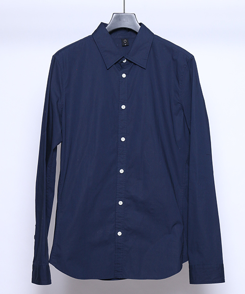 定価2.6万 wjk STRETCH BROAD HANNOVER シャツ M紺 wjk（ダヴルジェイケイ）の「ms3853-hannover shirt シャツ（シャツ