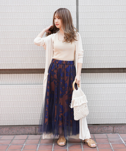 FREE'S MART(フリーズマート)の「◆ウォッシャブル総針スクエアネックノースリーブニット(ニット/セーター・レディース・ブラック/ベージュ/パープル/ブラウン/グリーン・FREE)」の21枚目の写真