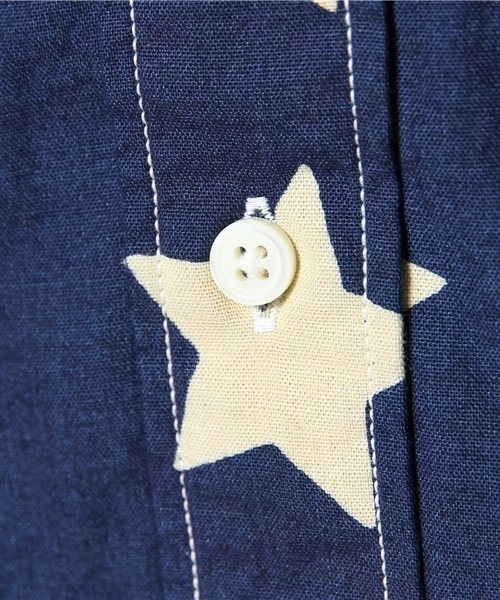 BEAMS BOY（ビームスボーイ）の「Sanca / インディゴプリント BIGシャツ（シャツ/ブラウス・レディース・インディゴブルー・ONE SIZE）」の4枚目の写真