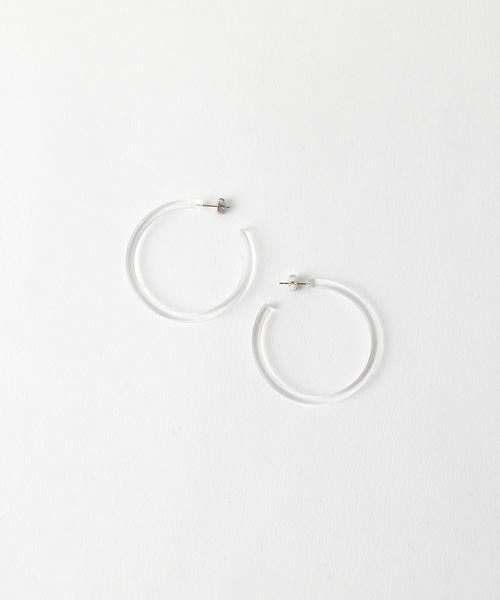 BEAUTY&YOUTH UNITED ARROWS（ビューティーアンドユースユナイテッドアローズ）の「BY ネオンフープピアス о（ピアス（両耳用）・レディース・ホワイト/パープル/オレンジ/イエロー・FREE）」の2枚目の写真