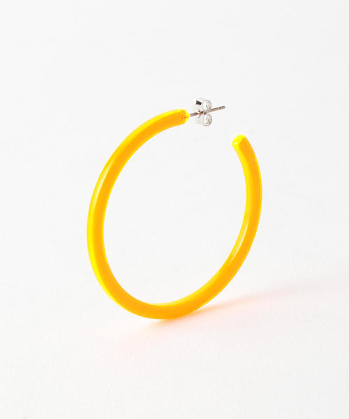 BEAUTY&YOUTH UNITED ARROWS（ビューティーアンドユースユナイテッドアローズ）の「BY ネオンフープピアス о（ピアス（両耳用）・レディース・ホワイト/パープル/オレンジ/イエロー・FREE）」の5枚目の写真