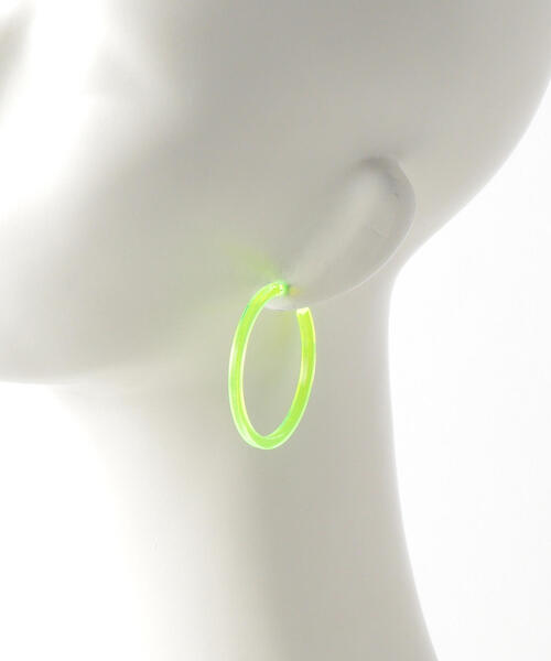 BEAUTY&YOUTH UNITED ARROWS（ビューティーアンドユースユナイテッドアローズ）の「BY ネオンフープピアス о（ピアス（両耳用）・レディース・ホワイト/パープル/オレンジ/イエロー・FREE）」の10枚目の写真