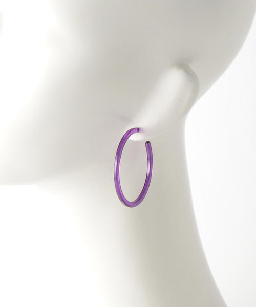 BEAUTY&YOUTH UNITED ARROWS（ビューティーアンドユースユナイテッドアローズ）の「BY ネオンフープピアス о（ピアス（両耳用）・レディース・ホワイト/パープル/オレンジ/イエロー・FREE）」の11枚目の写真