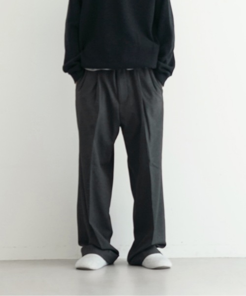 A16343 極美品 カイコー　ワイドスラックス　チャコール　2 KAIKO WIDE SLACKS（スラックス）｜KAIKO（カイコー）の