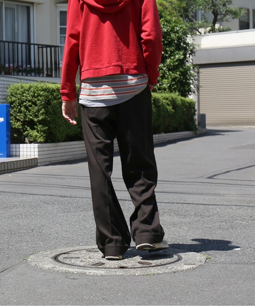 KAIKO(カイコー)の「KAIKO Wide slacks(スラックス・メンズ・ブラック/グレー/ブラウン・S/M/XS/L)」の14枚目の写真
