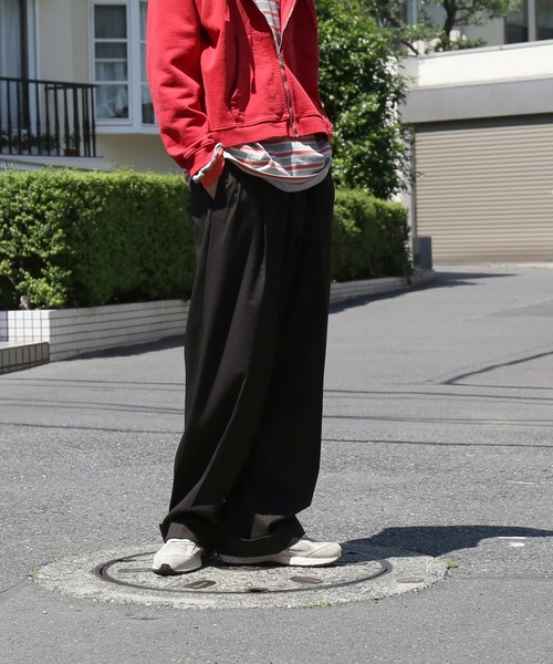 KAIKO(カイコー)の「KAIKO Wide slacks(スラックス・メンズ・ブラック/グレー/ブラウン・S/M/XS/L)」の16枚目の写真